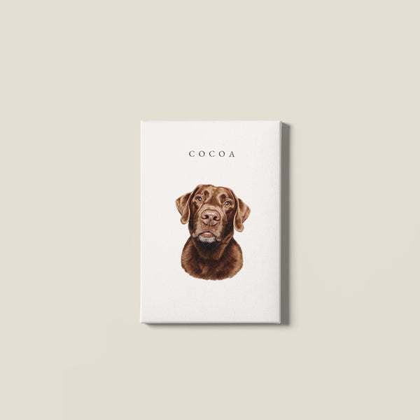 Custom Pet Portrait Canvas