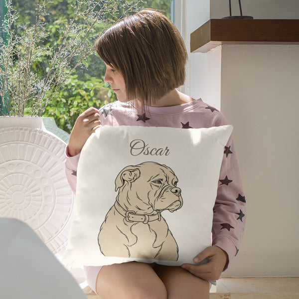 Custom Pet Portrait Pillow