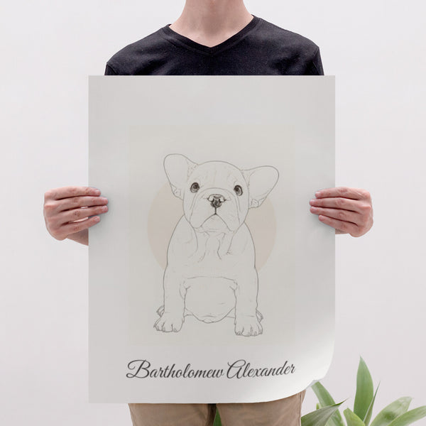 Custom Pet Portrait Poster